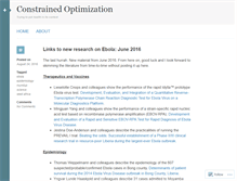 Tablet Screenshot of constrainedoptimization.wordpress.com