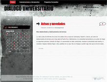 Tablet Screenshot of dialogouniversitario.wordpress.com