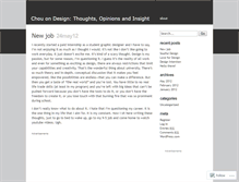 Tablet Screenshot of chouondesign.wordpress.com