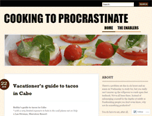 Tablet Screenshot of cookingtoprocrastinate.wordpress.com