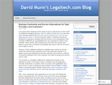 Tablet Screenshot of davidmunn.wordpress.com