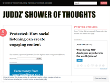 Tablet Screenshot of juddz.wordpress.com