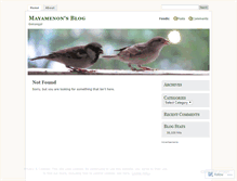 Tablet Screenshot of mayamenon.wordpress.com