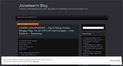 Desktop Screenshot of jozaalwan.wordpress.com