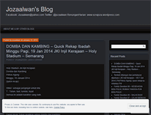 Tablet Screenshot of jozaalwan.wordpress.com