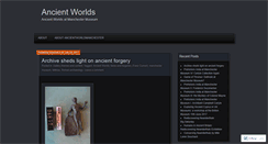 Desktop Screenshot of ancientworldsmanchester.wordpress.com
