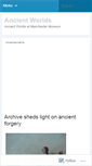 Mobile Screenshot of ancientworldsmanchester.wordpress.com