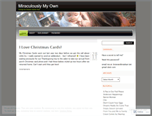 Tablet Screenshot of miraculouslymyownaz.wordpress.com