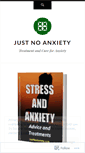 Mobile Screenshot of justnoanxiety.wordpress.com