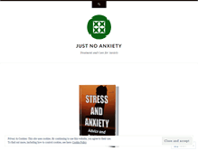 Tablet Screenshot of justnoanxiety.wordpress.com