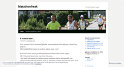 Desktop Screenshot of marathonfreak.wordpress.com