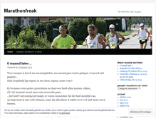 Tablet Screenshot of marathonfreak.wordpress.com