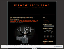 Tablet Screenshot of hipopmusic.wordpress.com