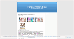 Desktop Screenshot of foreverfirm.wordpress.com