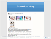 Tablet Screenshot of foreverfirm.wordpress.com