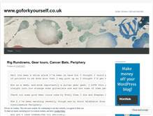 Tablet Screenshot of g0forkyourself.wordpress.com