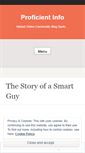 Mobile Screenshot of proficientinfo.wordpress.com