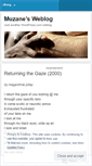 Mobile Screenshot of muzane.wordpress.com