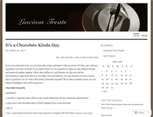 Tablet Screenshot of luscioustreats.wordpress.com