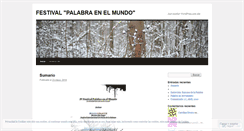 Desktop Screenshot of palabraenelmundo.wordpress.com