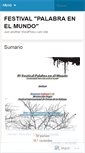 Mobile Screenshot of palabraenelmundo.wordpress.com