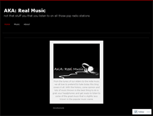 Tablet Screenshot of akarealmusic.wordpress.com