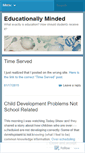 Mobile Screenshot of educationallyminded.wordpress.com