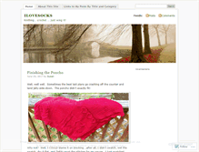 Tablet Screenshot of ilovesocks.wordpress.com