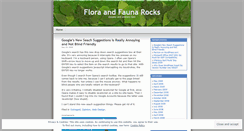 Desktop Screenshot of florafaunarocks.wordpress.com