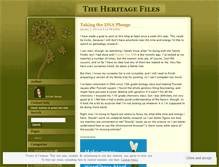 Tablet Screenshot of heritagefiles.wordpress.com