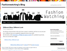 Tablet Screenshot of fashionwatching.wordpress.com