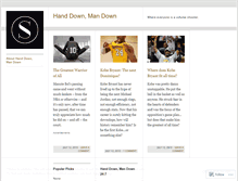 Tablet Screenshot of handdownmandown.wordpress.com