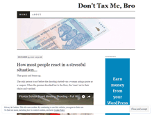 Tablet Screenshot of donttaxmebro.wordpress.com