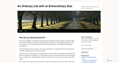 Desktop Screenshot of anextraordinarygod.wordpress.com