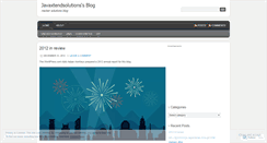 Desktop Screenshot of javaxtendsolutions.wordpress.com