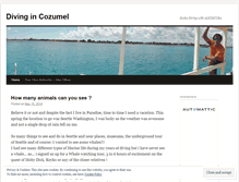 Tablet Screenshot of divingcozumel.wordpress.com