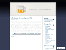 Tablet Screenshot of alejandroalves.wordpress.com