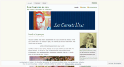 Desktop Screenshot of lescarnetsbleus.wordpress.com