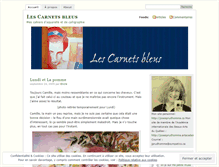 Tablet Screenshot of lescarnetsbleus.wordpress.com