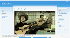 Desktop Screenshot of blufrogpower.wordpress.com