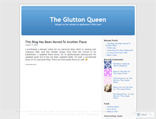 Tablet Screenshot of gluttonqueen.wordpress.com