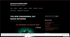 Desktop Screenshot of paranormalehradio.wordpress.com