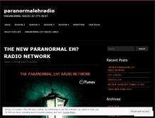 Tablet Screenshot of paranormalehradio.wordpress.com