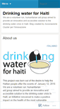 Mobile Screenshot of drinkingwaterforhaiti.wordpress.com