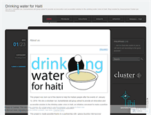 Tablet Screenshot of drinkingwaterforhaiti.wordpress.com