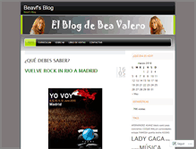 Tablet Screenshot of beavf.wordpress.com