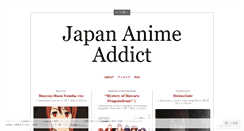 Desktop Screenshot of japananimeaddict.wordpress.com