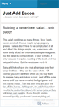 Mobile Screenshot of justaddbacon.wordpress.com