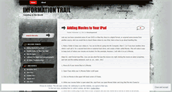 Desktop Screenshot of informationtrail.wordpress.com