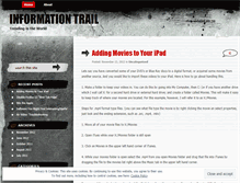 Tablet Screenshot of informationtrail.wordpress.com